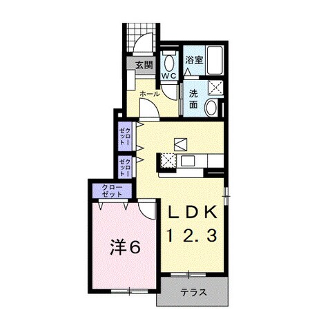 ベルアンジュの物件間取画像